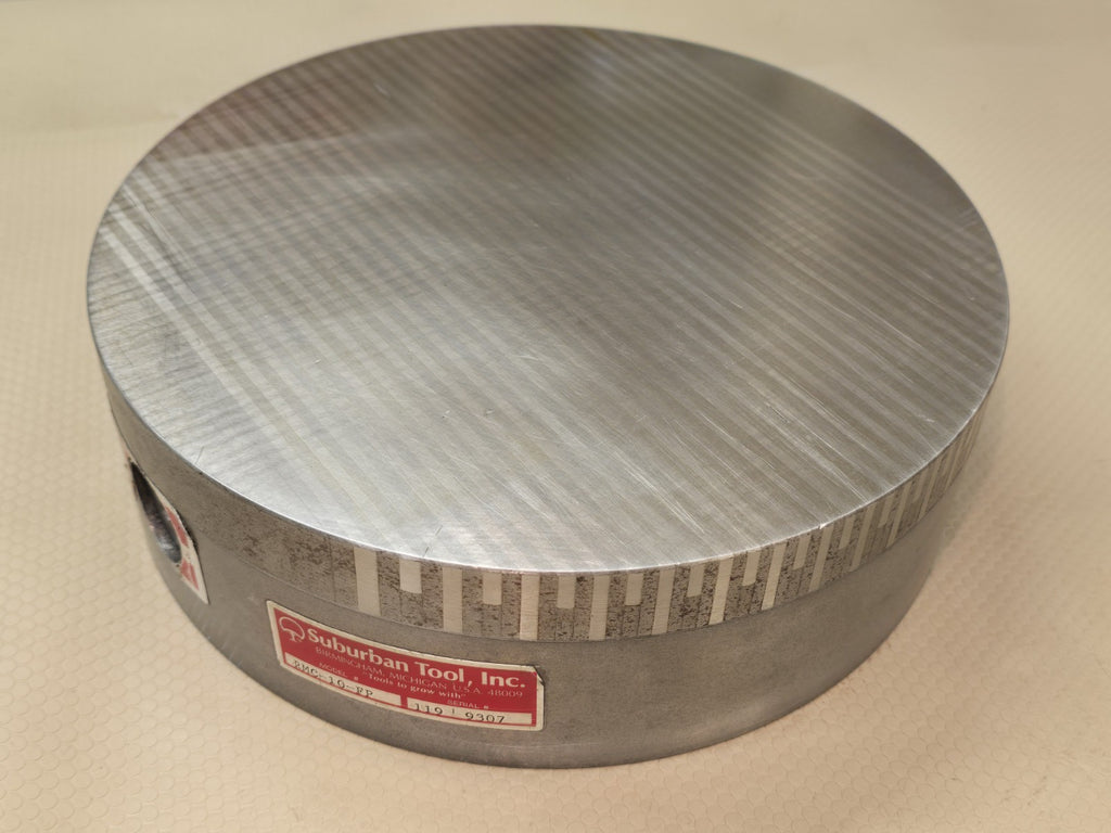 Suburban Tool 10” Fine Pole Magnetic Chuck USA RMC-10-FP Round Lathe Grinder 