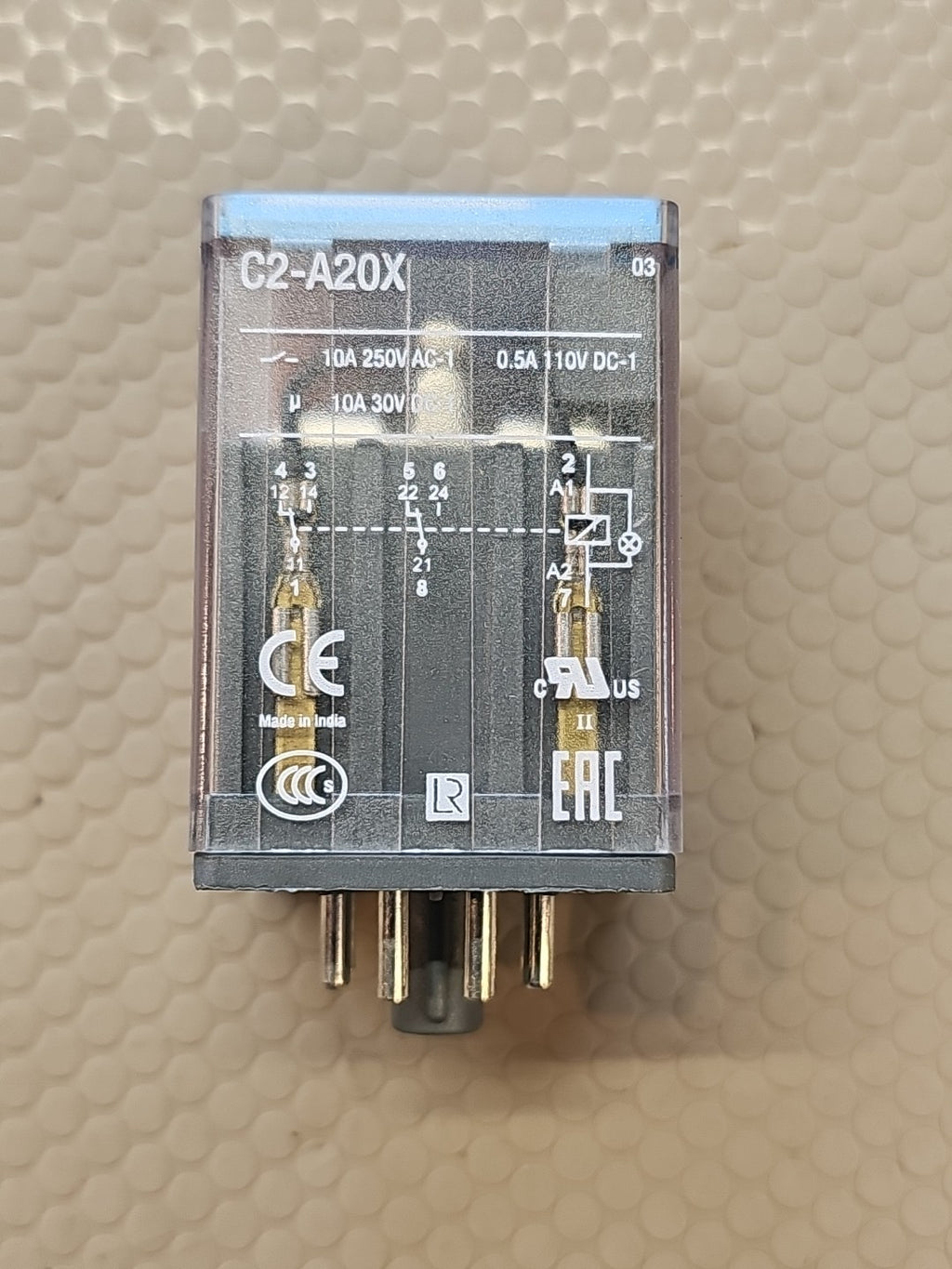 Releco MR-C C2-A20X AC120V 60Hz Relay 120VAC 8-Pin 10A 