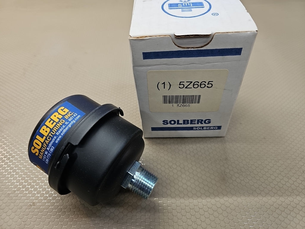 SOLBERG FS-06-050 Filter Silencer, 1/2" MNPT Inlet, 12 cfm 5Z665