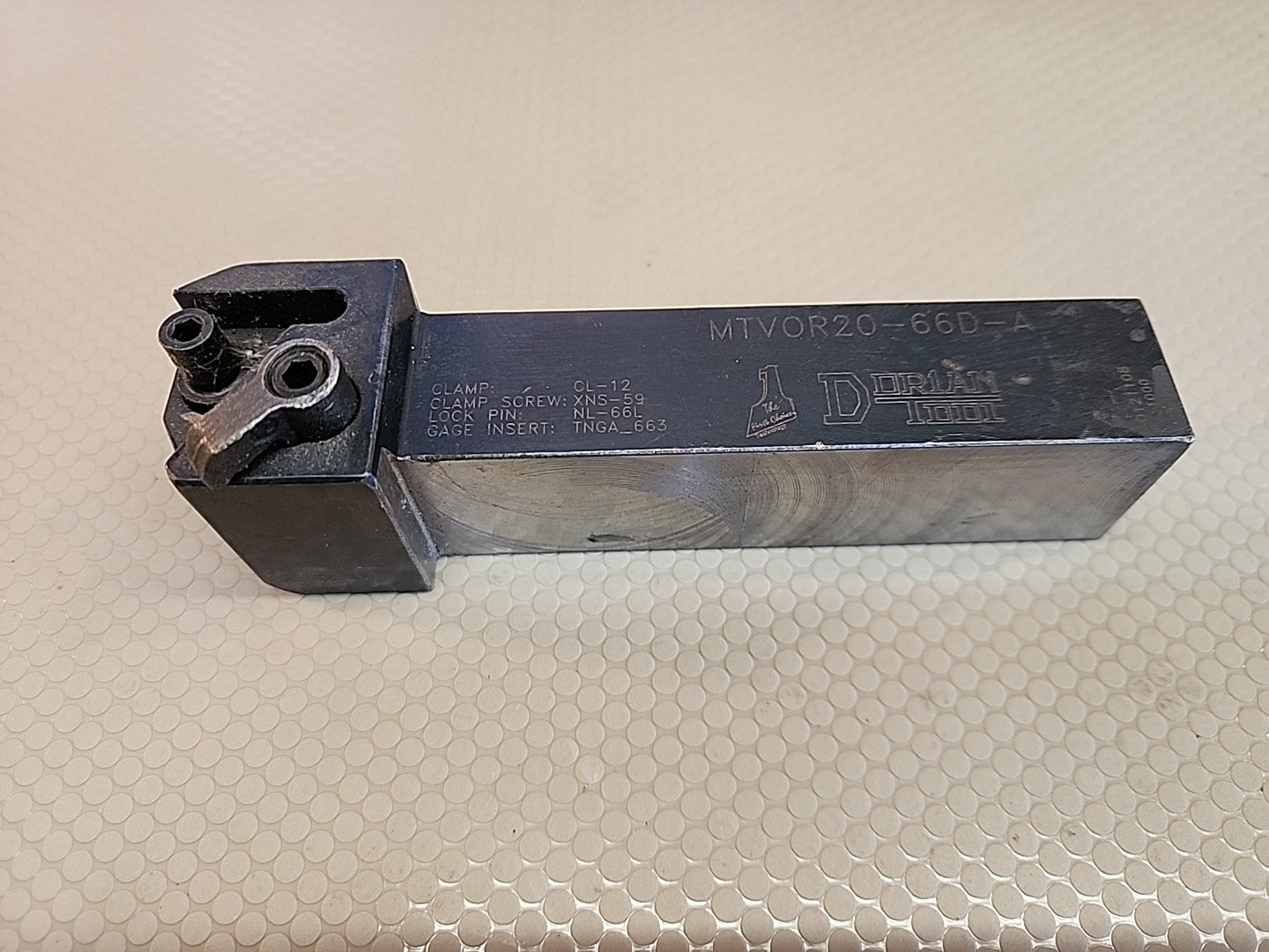 Dorian Tool MTVOR20-66D-A On Edge Right Hand Tool Holder