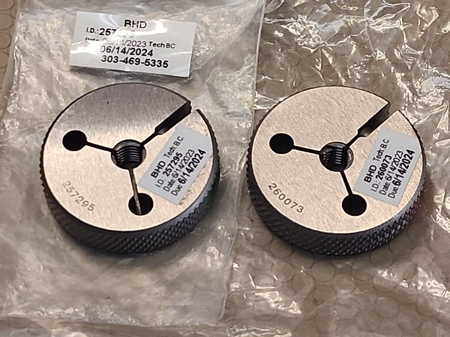 BHD M6 X 1.0-6g- GO PD 5.324 NOGO PD 5.212 GF GAGE 257295/260073