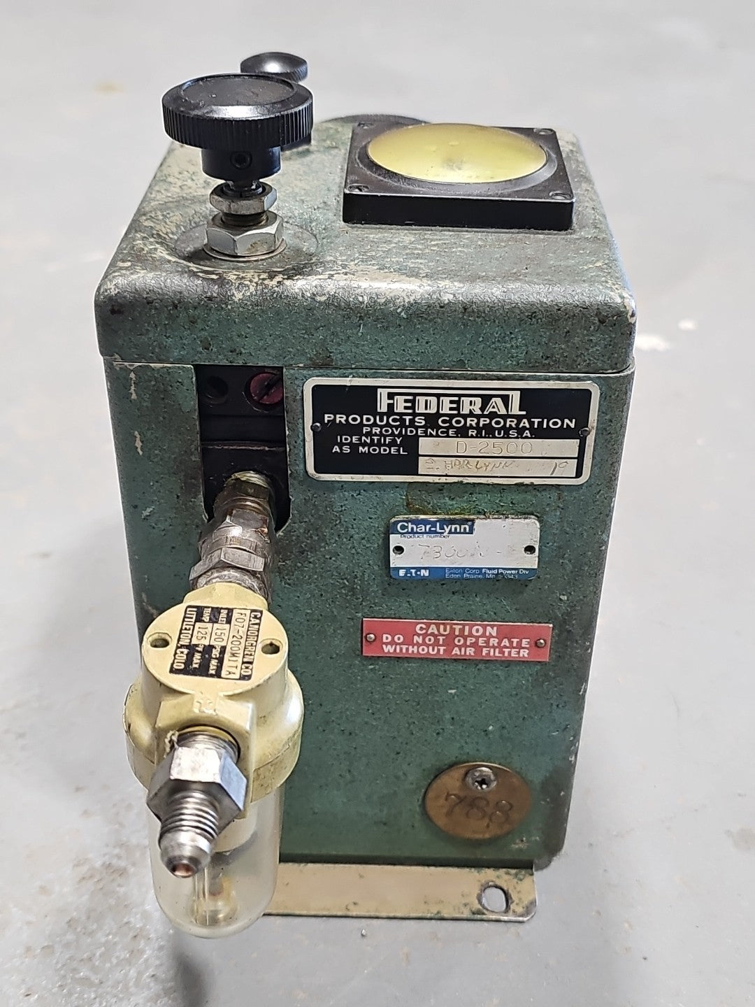 Federal D-2500 Dimensionair Air Gage .00005" 2500:1 Dial Type 