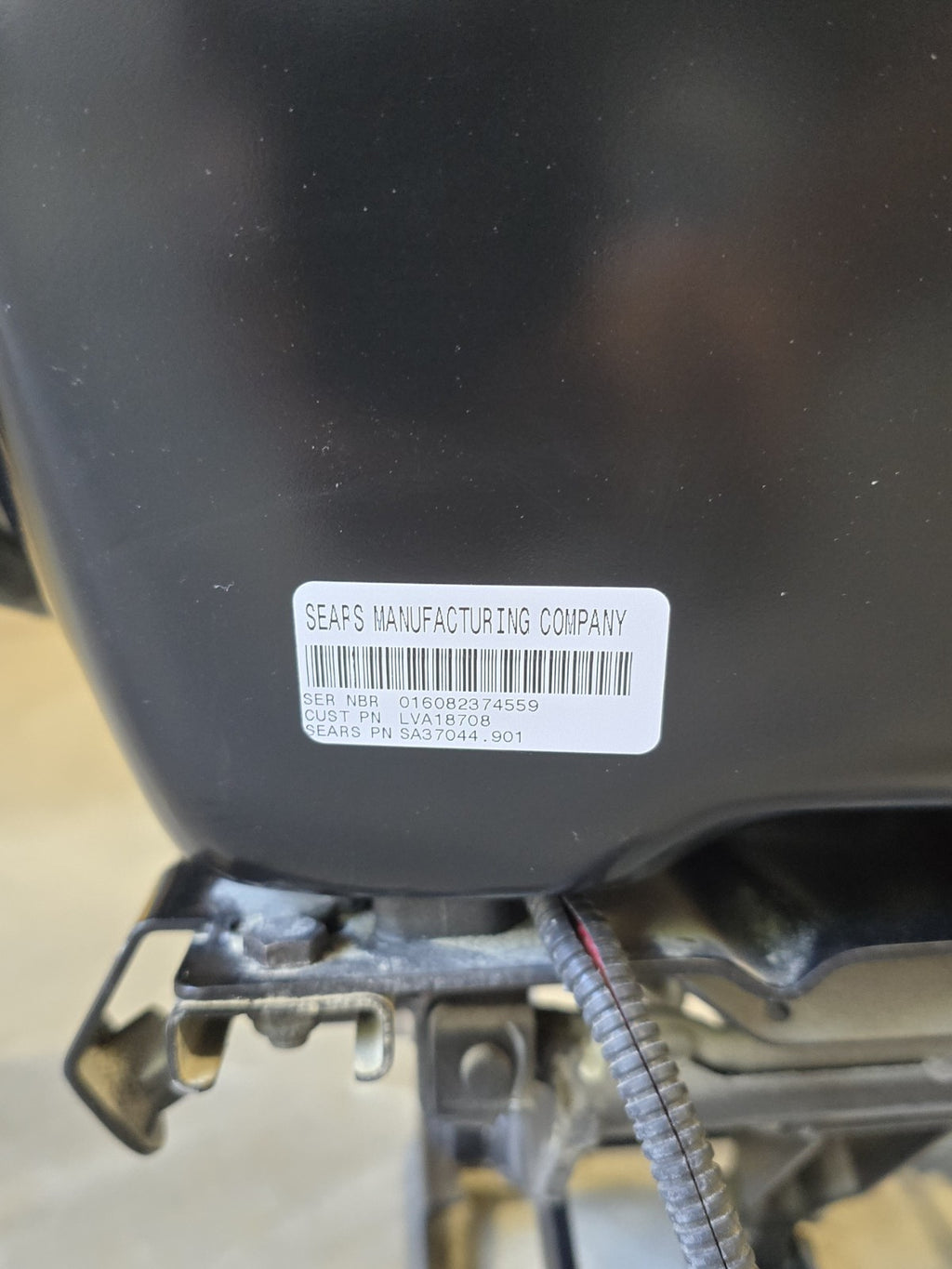 John Deere OEM LVA18708 Yellow High Back Suspension Tractor Seat Full Assembly