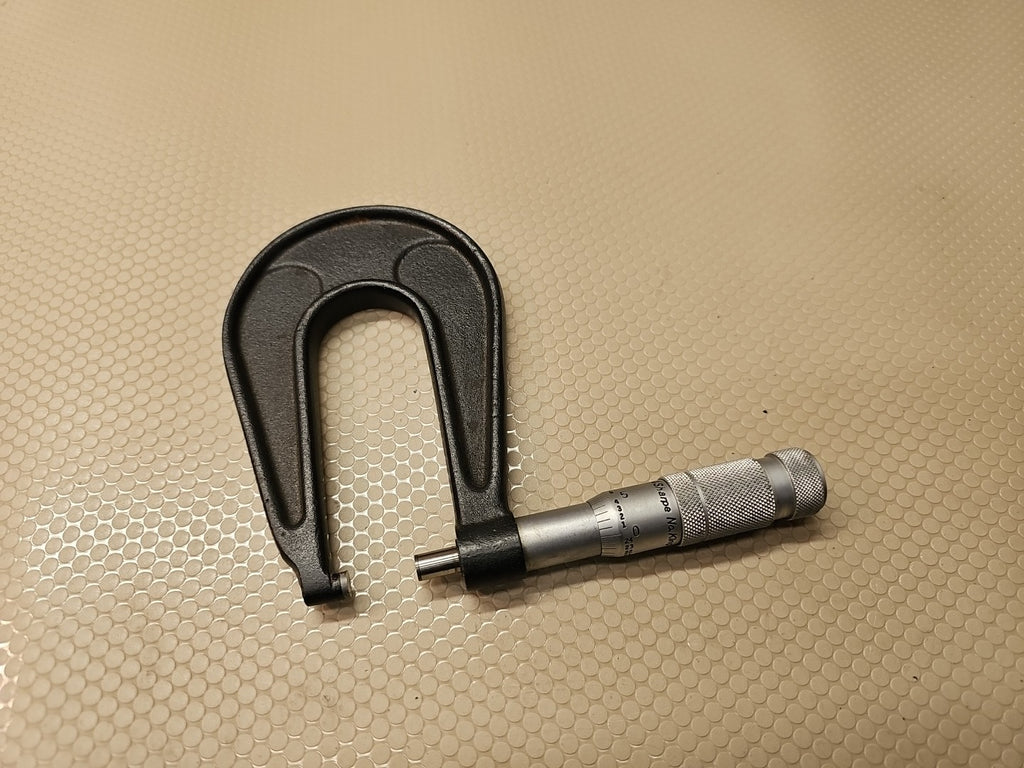 Vintage Brown & Sharpe No. 13-3 Deep-Throat Micrometer – 0–1″ Light Use