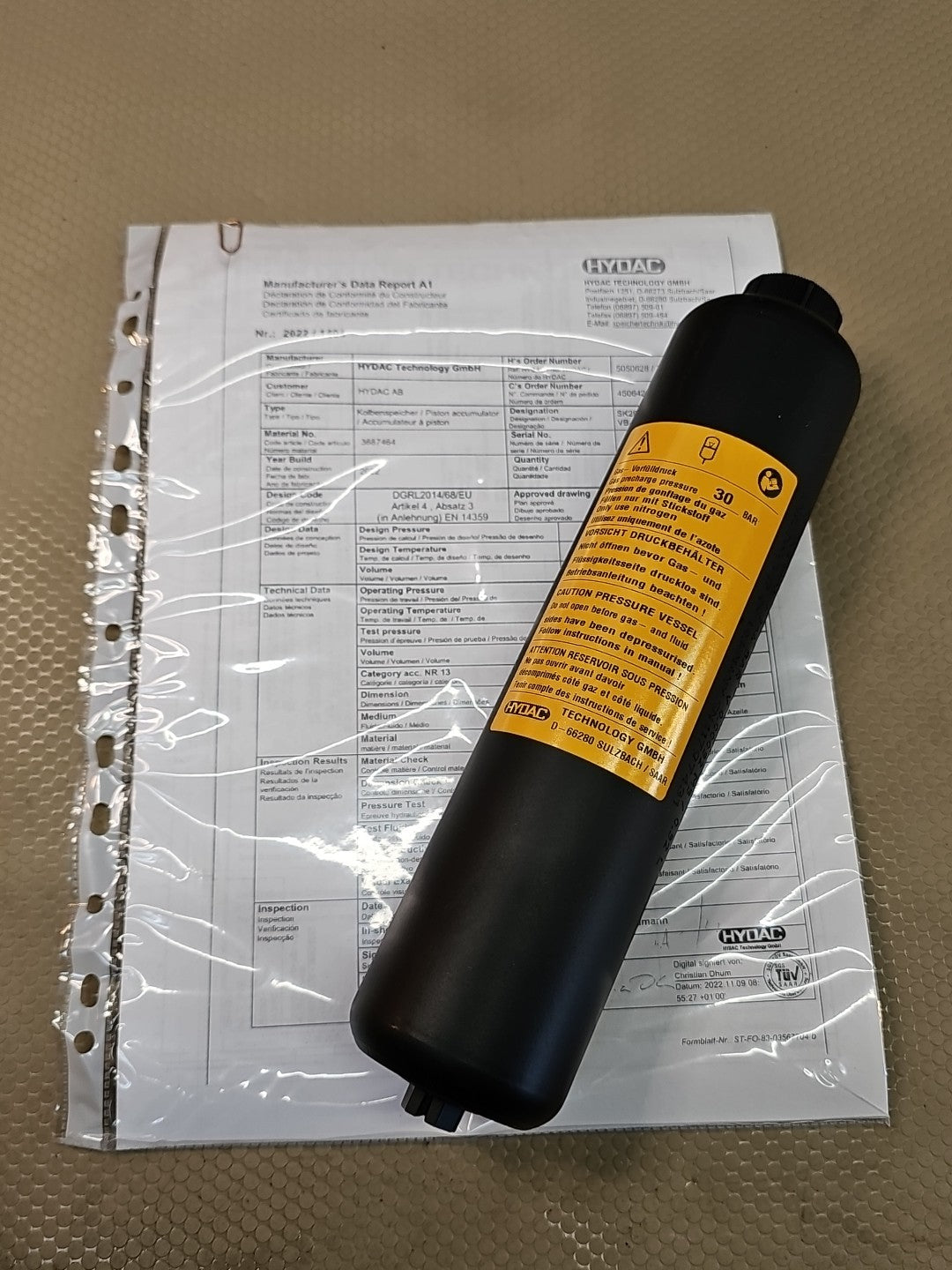 New Hydac SK280 Series SDK280-0.32/3218A1-280AAD 280 BAR From Epiroc $1200 MSRP
