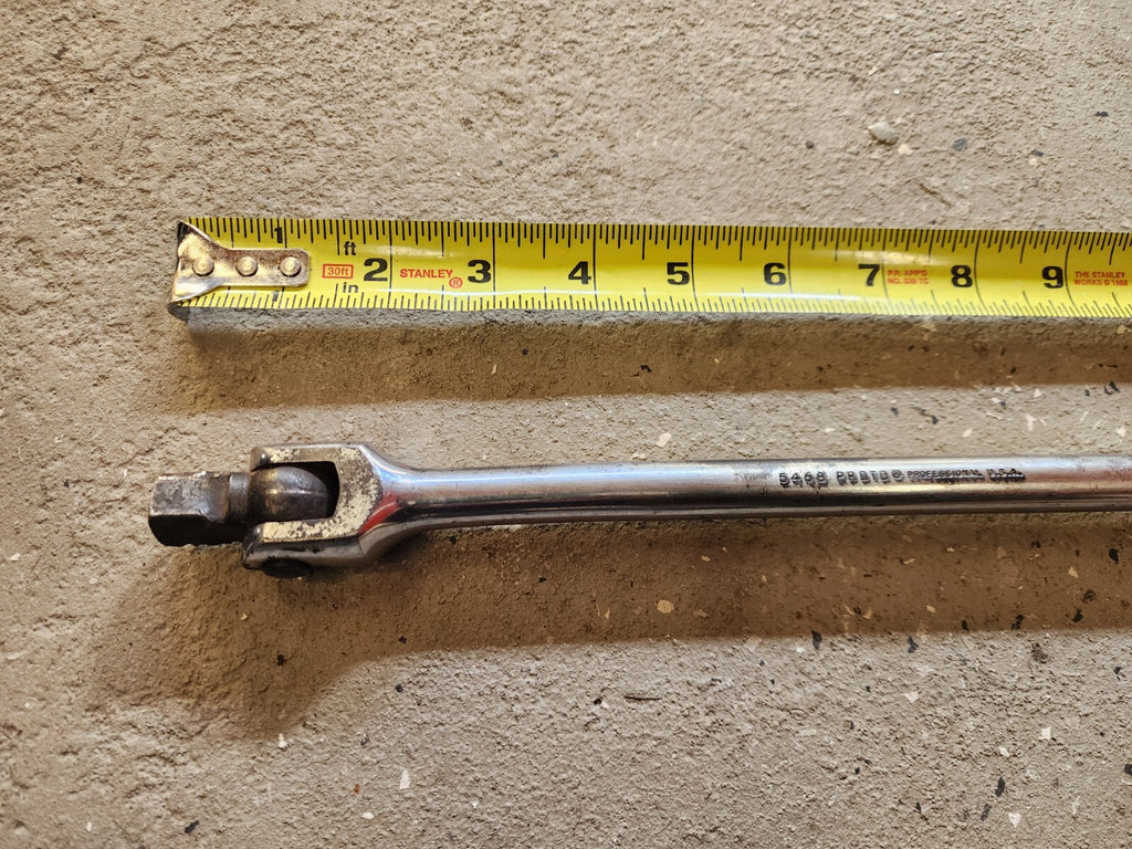 Proto 5468 18" Long 1/2" Drive Chrome Knurled Handle Flex Head Breaker Bar  USA