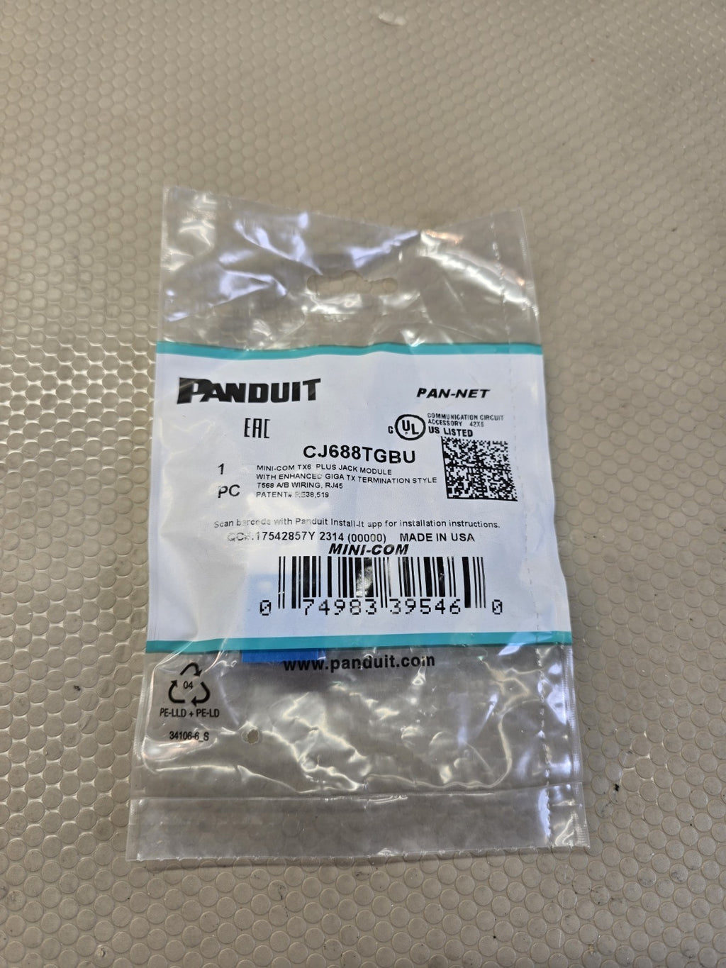 13X Panduit Giga TX Cat6 Network Jack Panduit CJ688TGBU