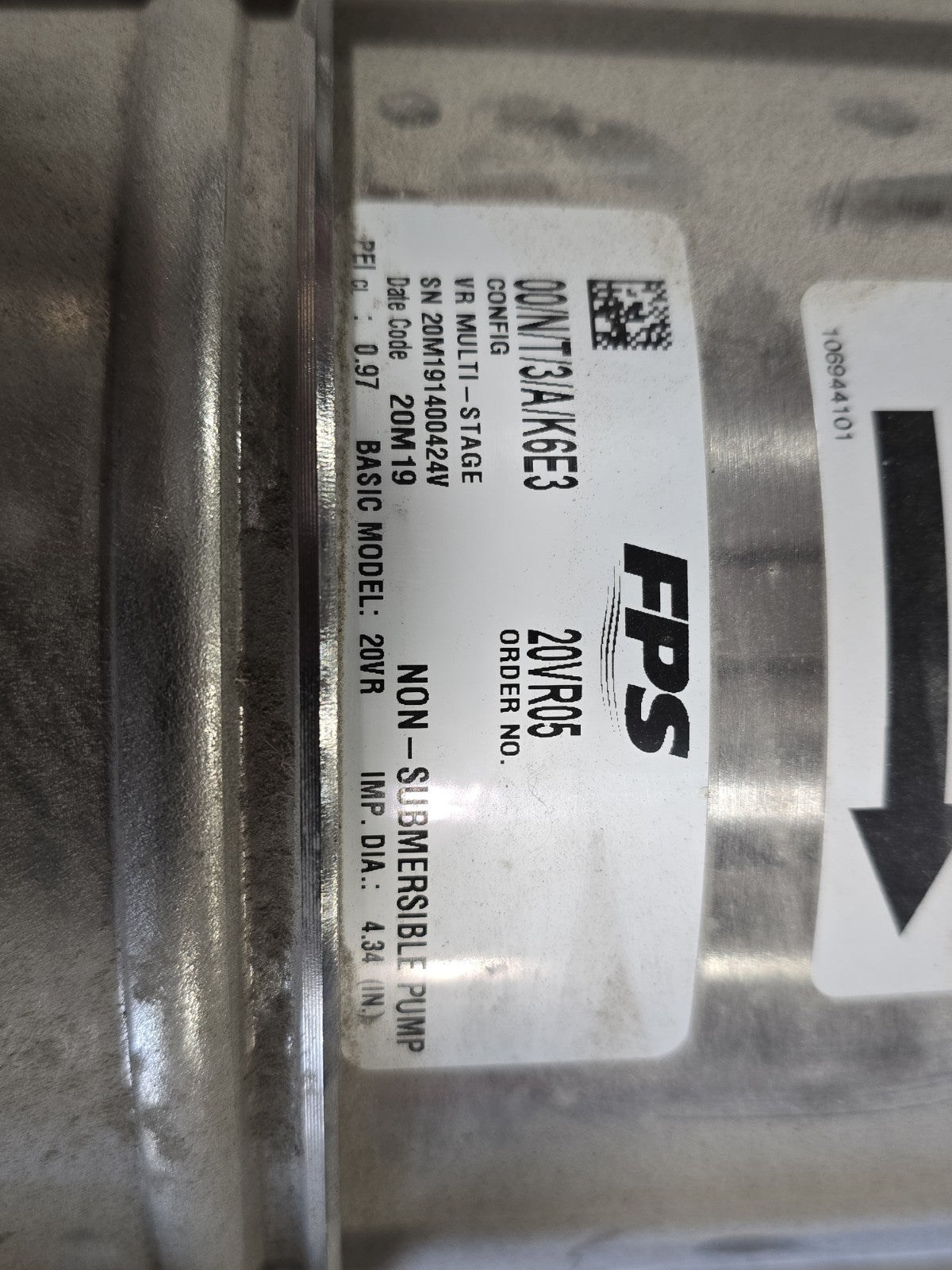 Franklin FPS 20VR05 Pump Stack Replacement - 20VR Multi-Stage Vertical Pump