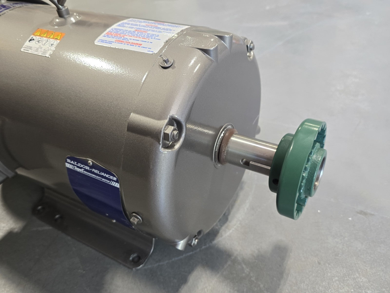 FRISTAM Baldor-Reliance EWDM3708T 5HP 1165RPM 215T 230/460V 3PH Washdown Motor