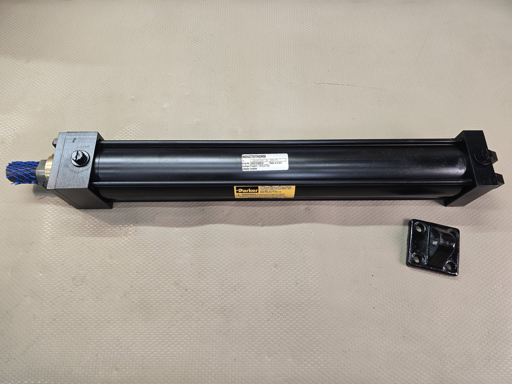 Parker Hydraulic Cylinder 1H000017394 DE-1125-P- Inductotherm 1100 PSI Used