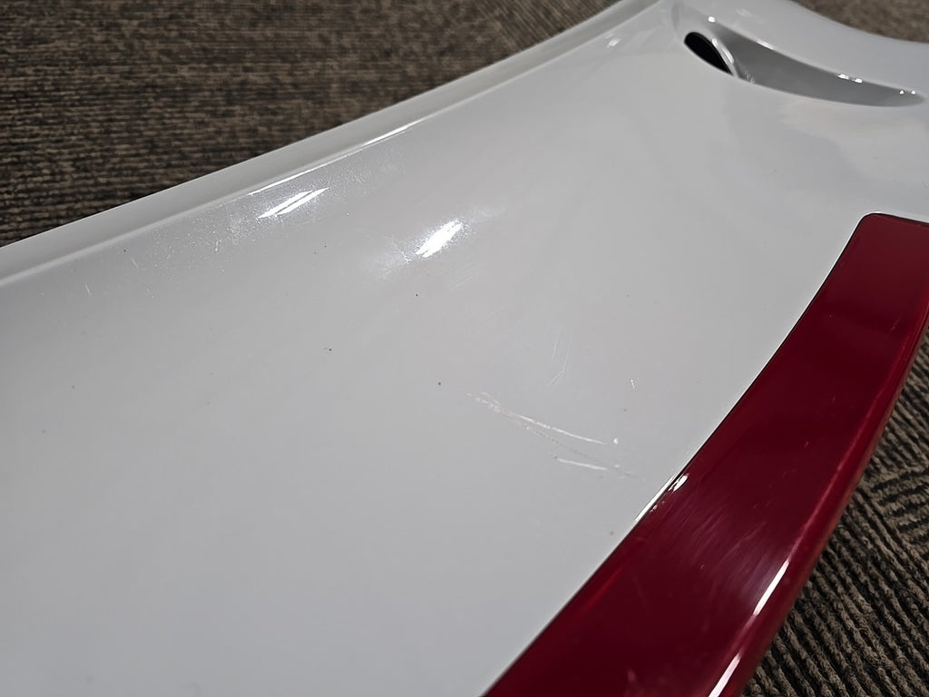 Porsche 911 991 TURBO S OEM SPOILER White Rear Deck Lid Genuine OEM 99150404314