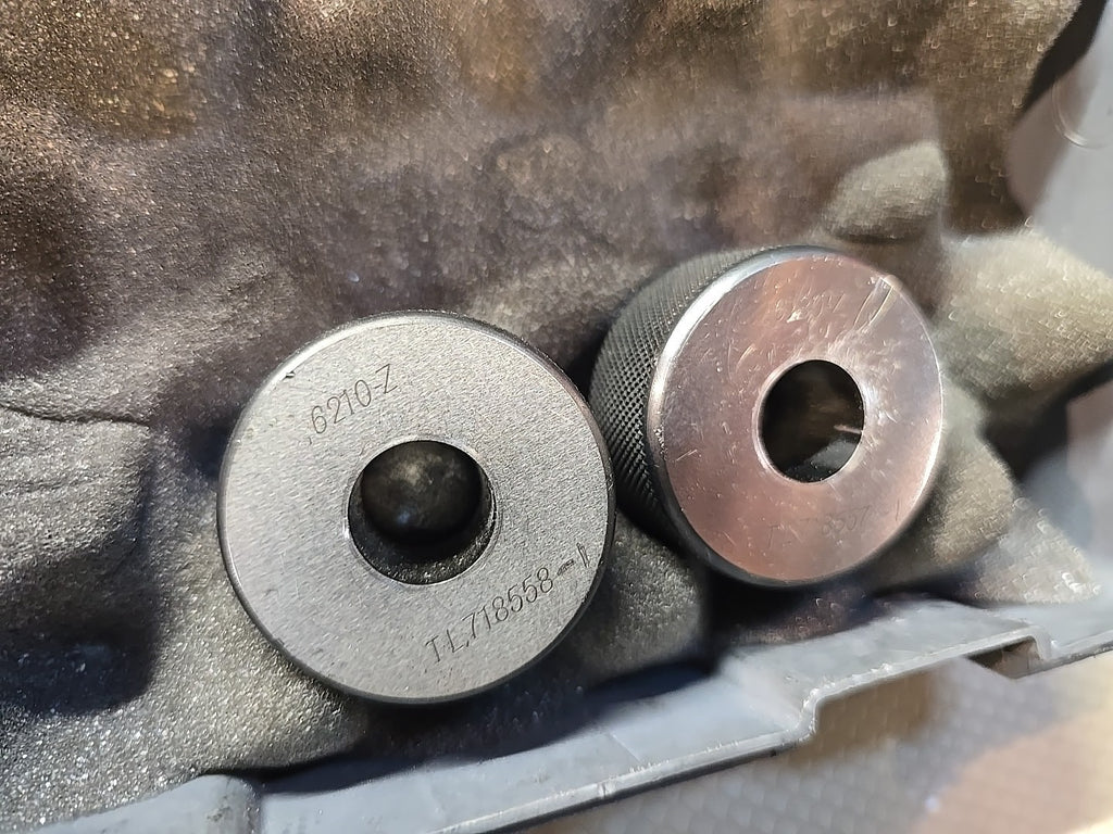BARCOR 100-1-SPC DIGITAL ELECTRONIC COUNTERSINK GAGE CHAMFER + Ring Gages .6210