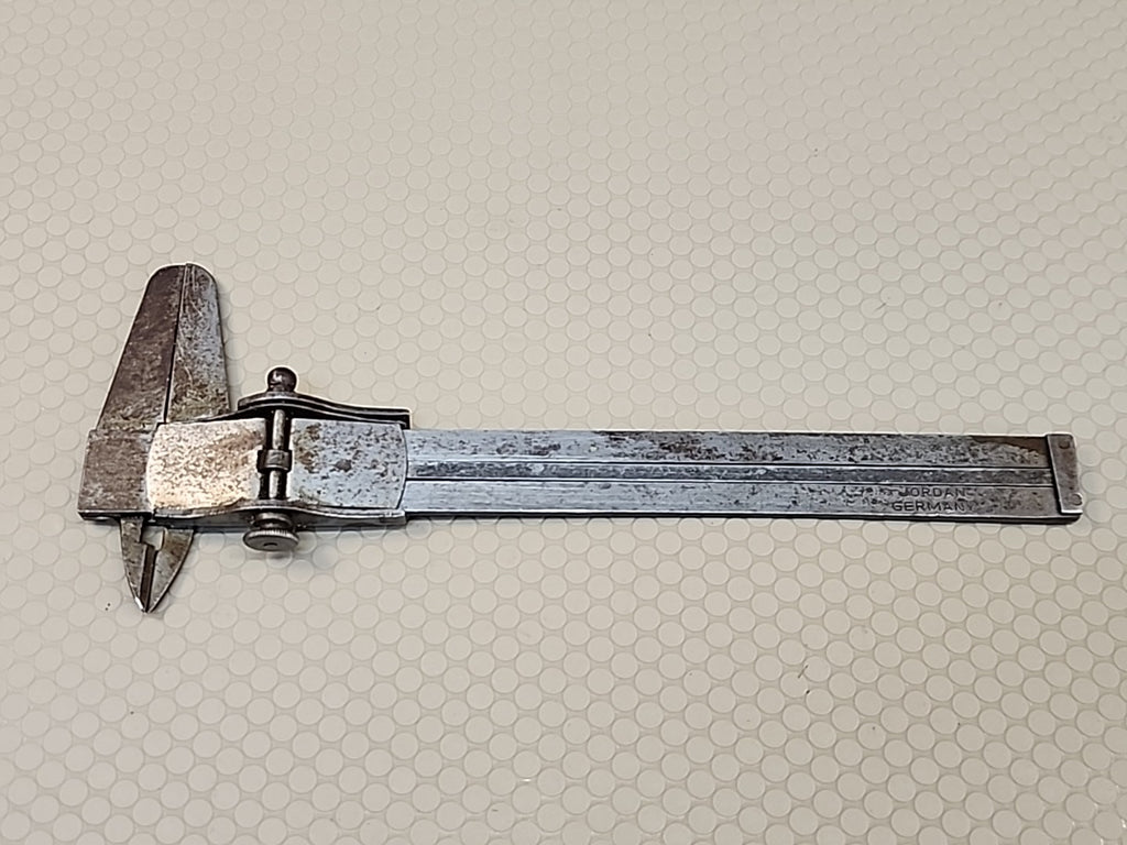 VINTAGE STAINLESS RULER CALIPER UNBRANDED 5 INCH