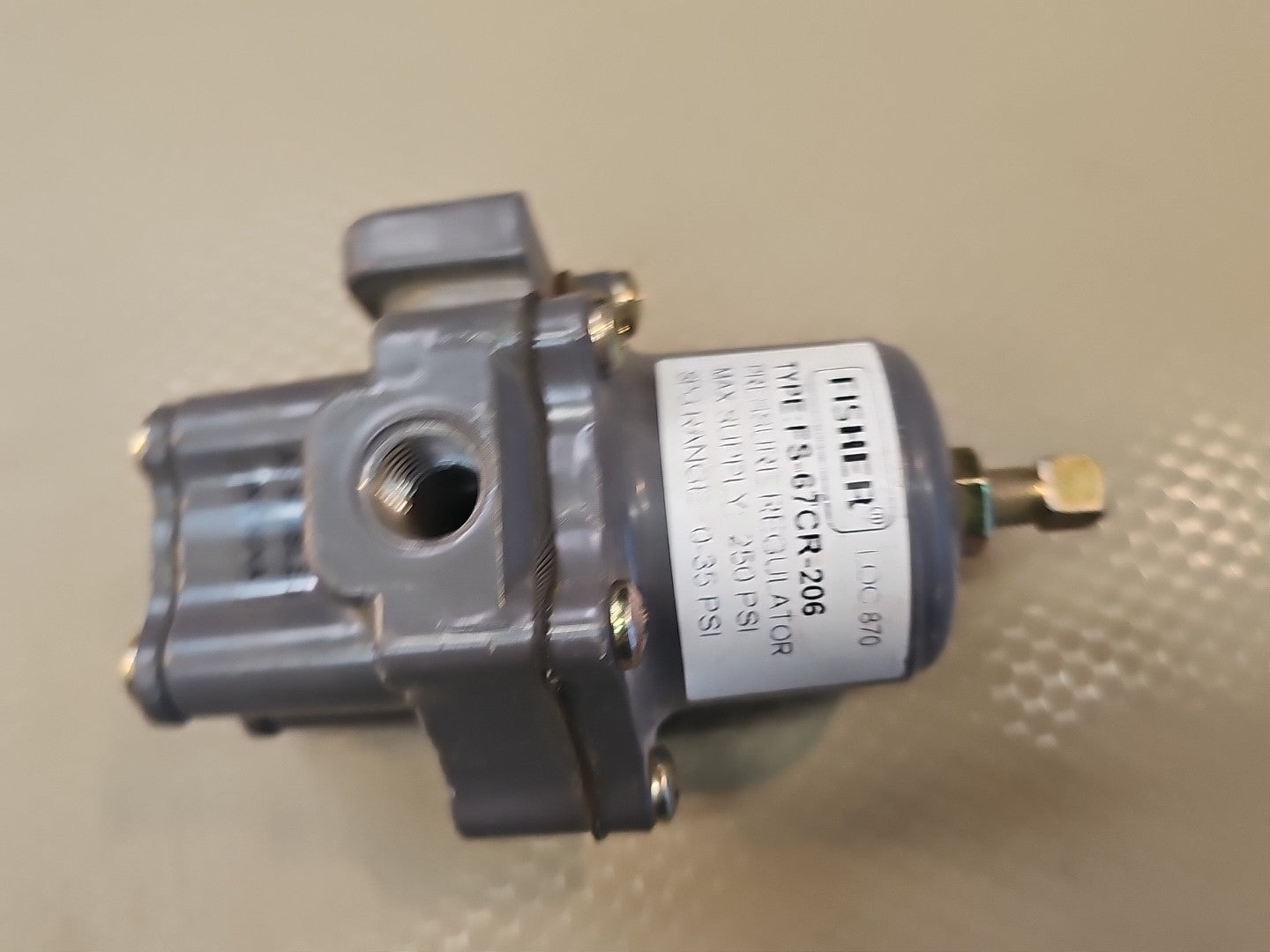 FISHER REGULATOR PRESSURE CONTROL 0-35 PSI 67CFR-206