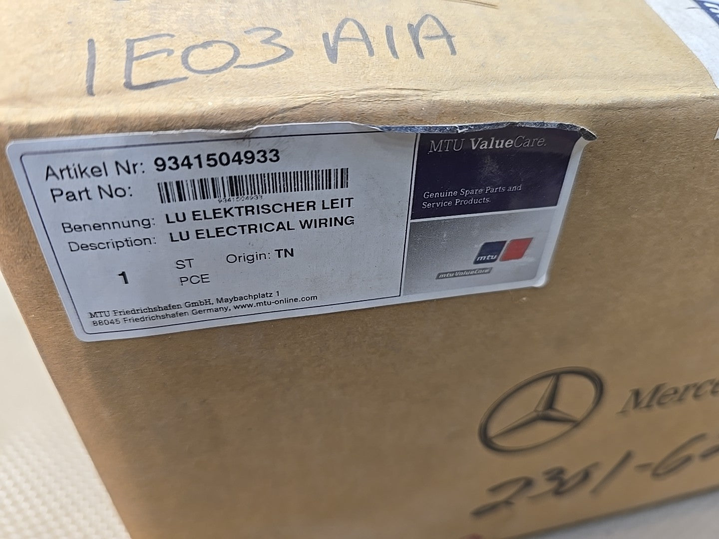 OEM Mercedes‑Benz 9341504933 Electrical Wiring Harness Genuine New