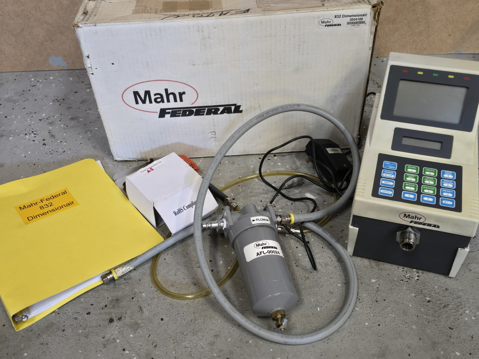 MAHR Dimensionair 2004100 832 FEDERAL Full set + Box & Extra Parts  AFL-00024