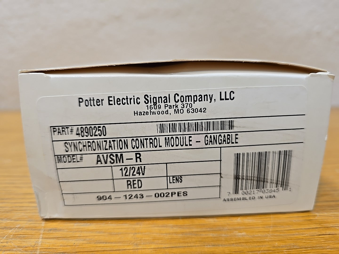 NEW Potter AVSM-R Gangable Synchronization Control Module, Red 4890250