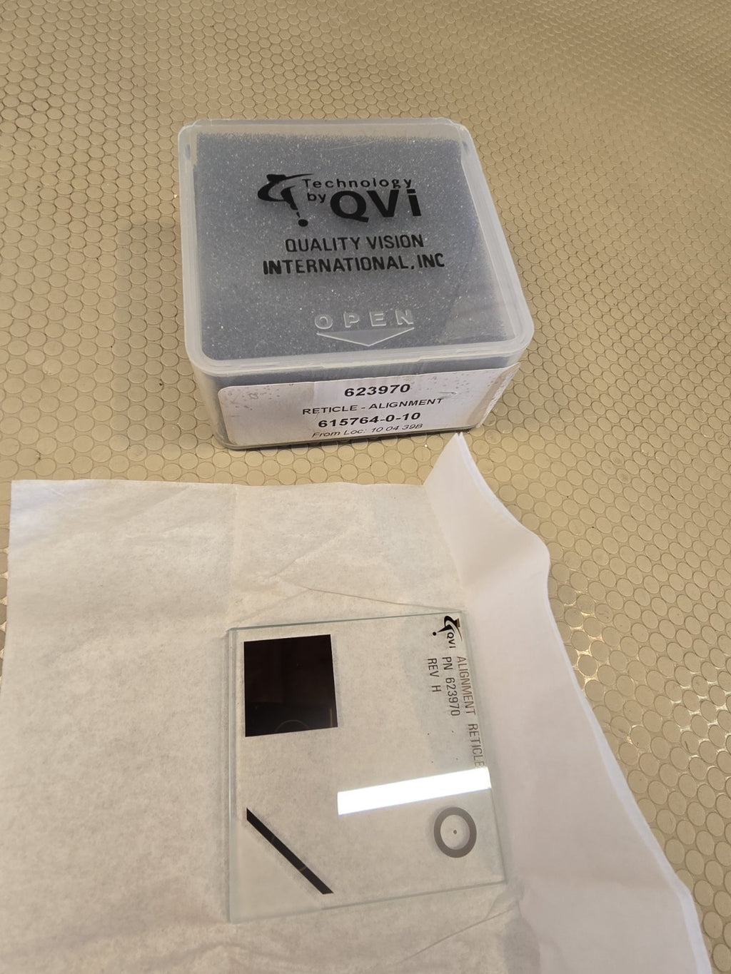 NEW QVI Field of View Calibration Alignment Reticle Optical Glass laser 623970 