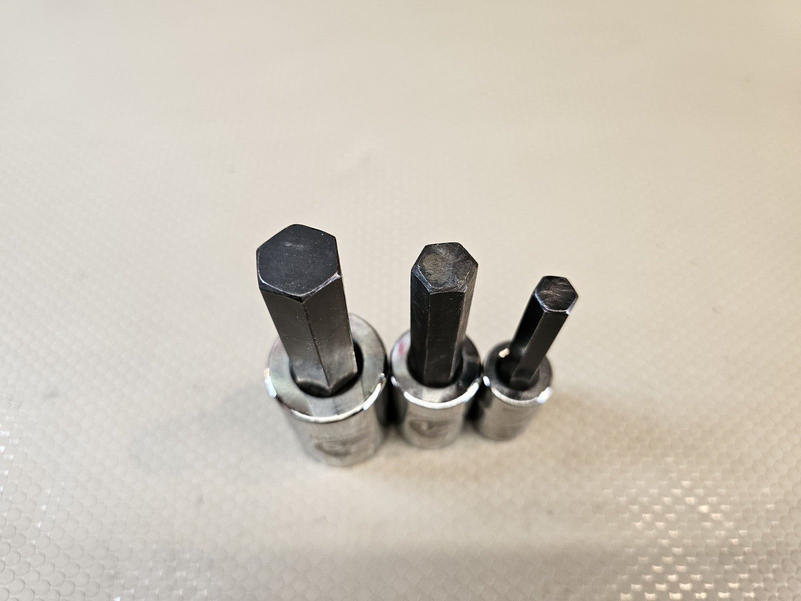 USA Armstrong 3 pc SAE 1/2" Drive Chrome Hex Bit Socket Driver Set owned by Snap