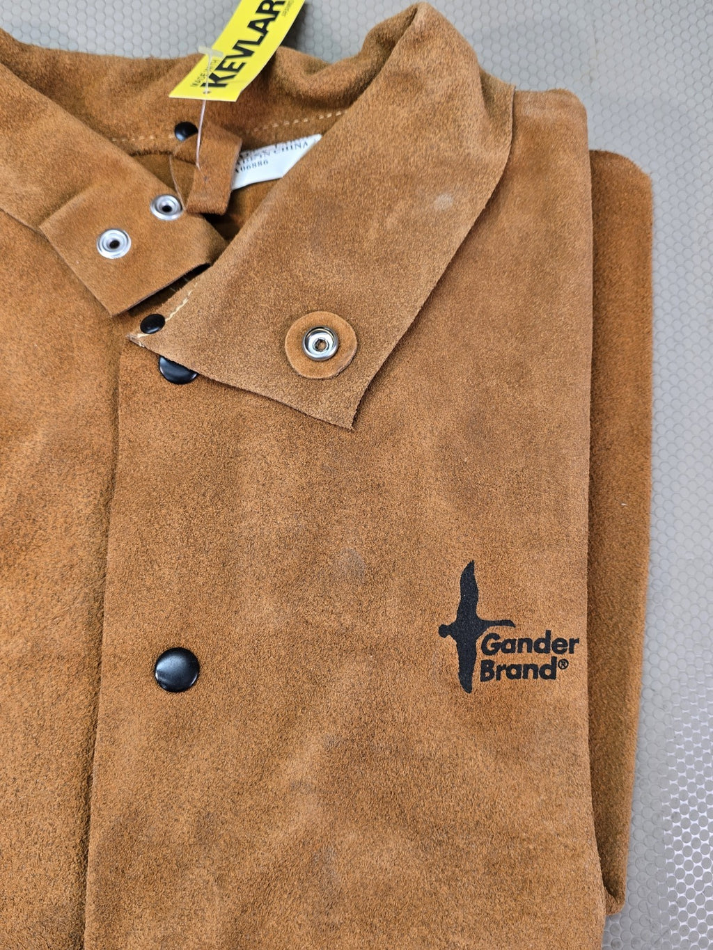 Gander Brand Welding Jacket Split Cowhide Brown  Size XXL New