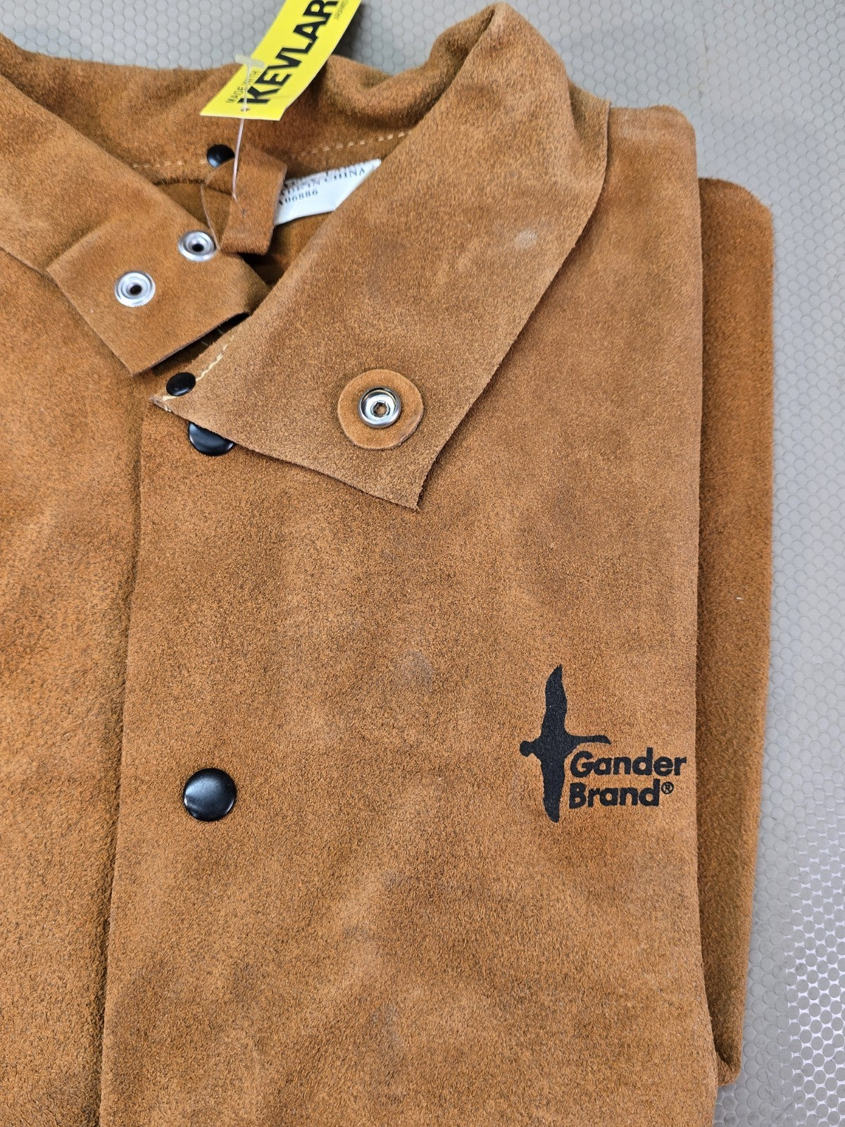 Gander Brand Welding Jacket Split Cowhide Brown  Size XXL New