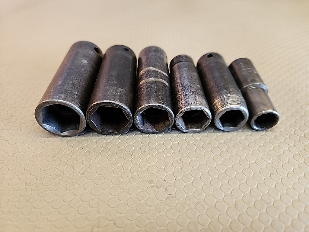 SNAP-ON/MIXED 6 Piece 3/8 Drive SAE Deep IMPACT Socket Set 6 Point 3/8"-11/16"