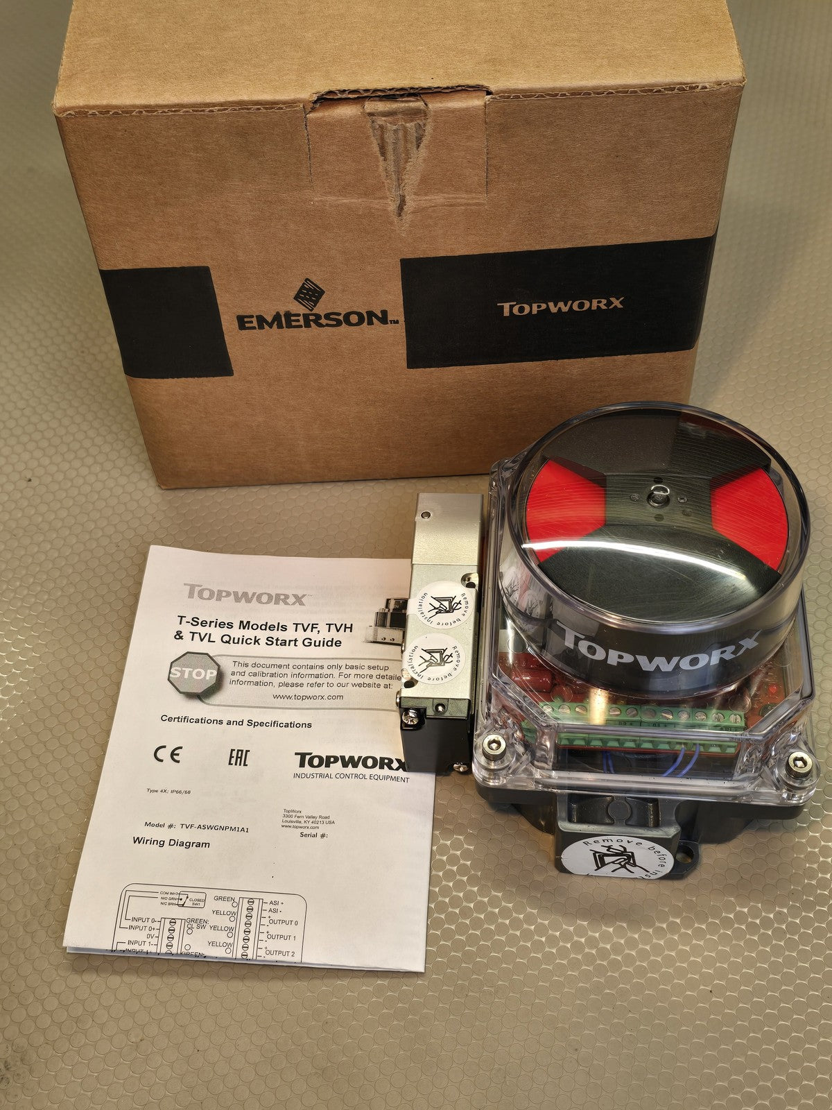 TopWorx TVF-ASWGNPM1A1 Valve Position Indicator Switchbox T-Series New