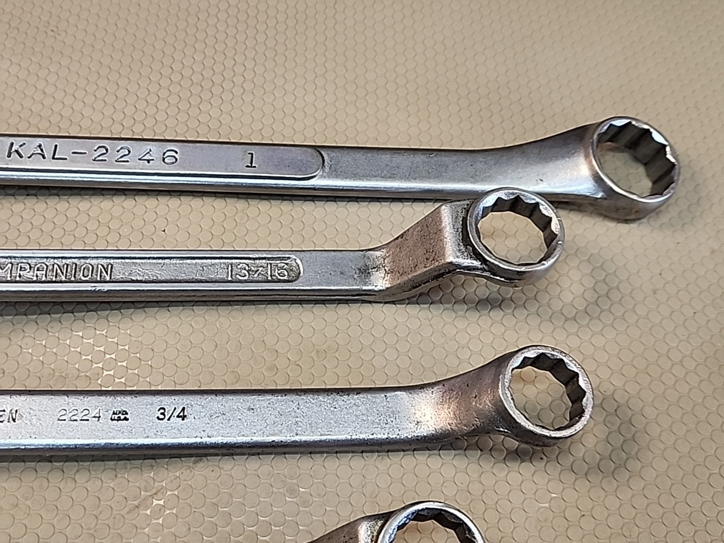 USA LARGE Offset Box Wrench SAE Mixed Set Lot Gedore Thorsen Companion Kal 