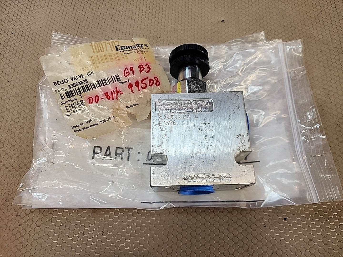 COMATROL 83053328/CP12-2-6B RELIEF 221235 M VALVE