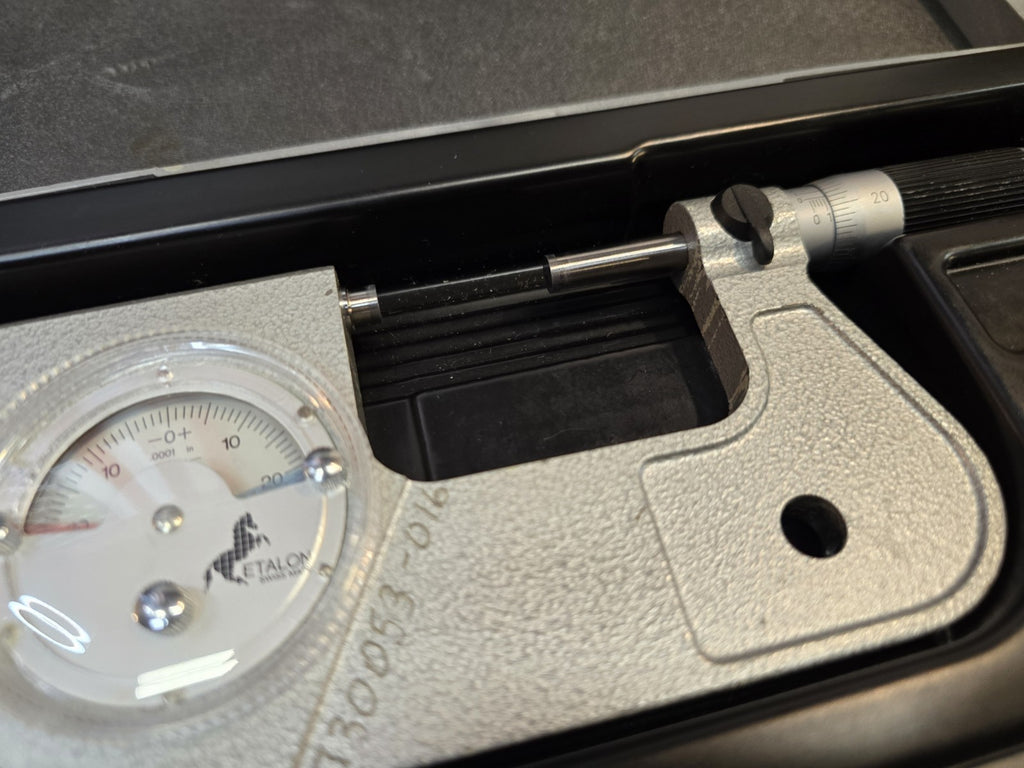 ETALON DIAL INDICATING MICROMETER 1-2" WITH CASE .0001" *GREAT CONDITION*