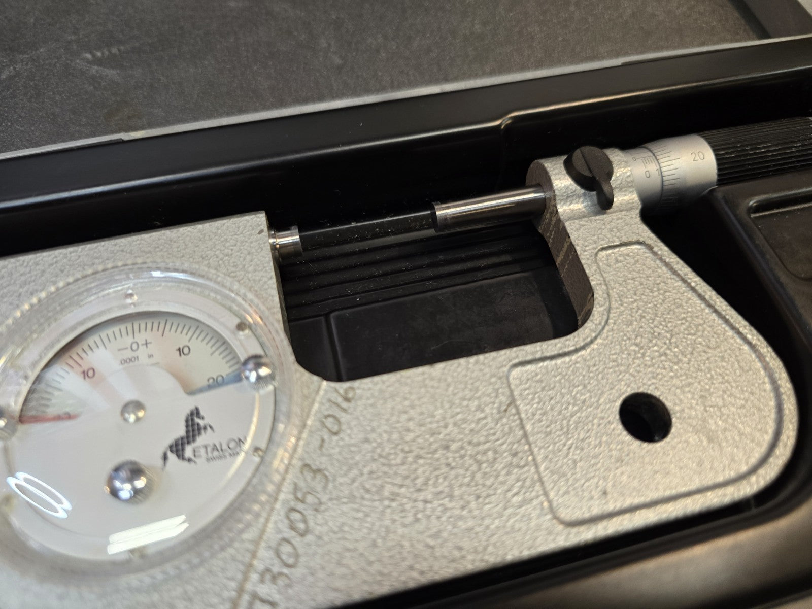 ETALON DIAL INDICATING MICROMETER 1-2" WITH CASE .0001" *GREAT CONDITION*