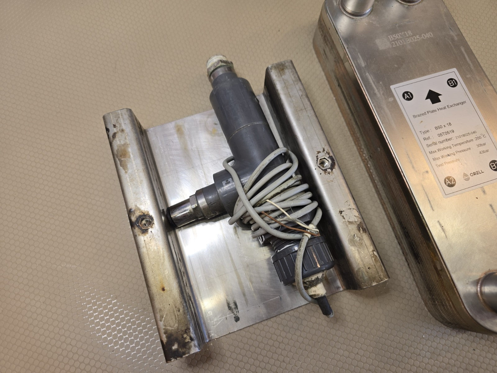 ORELL B50X18 Brazed Plate Heat Exchanger-Carrier 21014025-040 Oil Cooler
