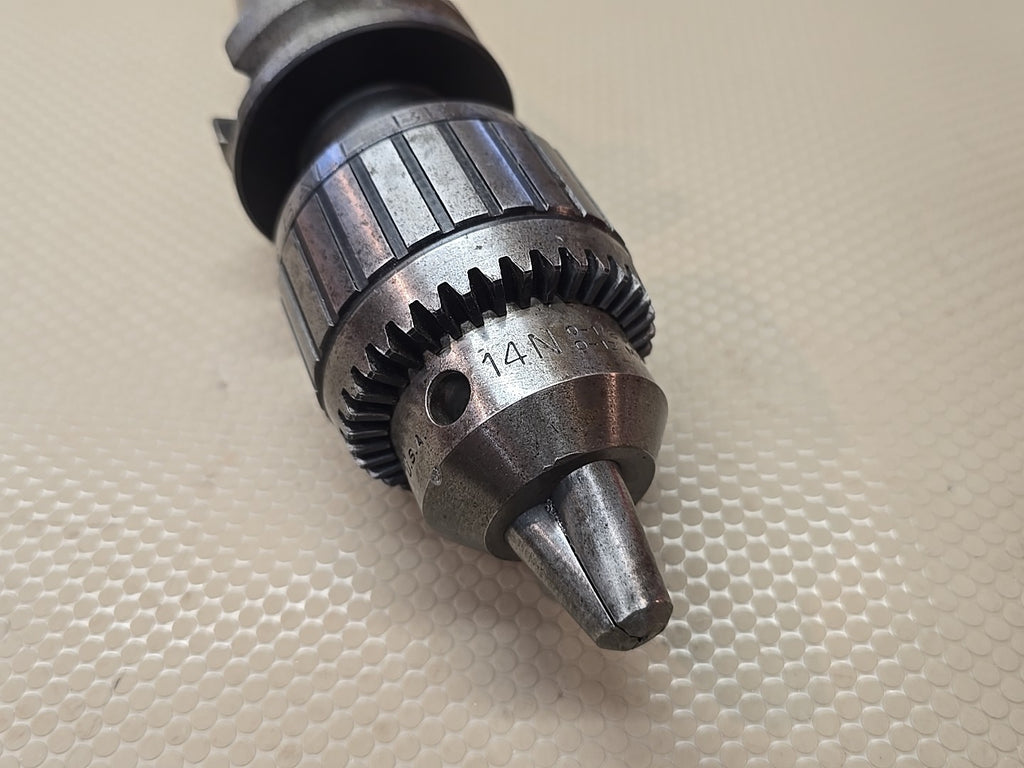 JACOBS 14N SUPER DRILL CHUCK 0"-1/2 CAPACITY ON TOOL HOLDER