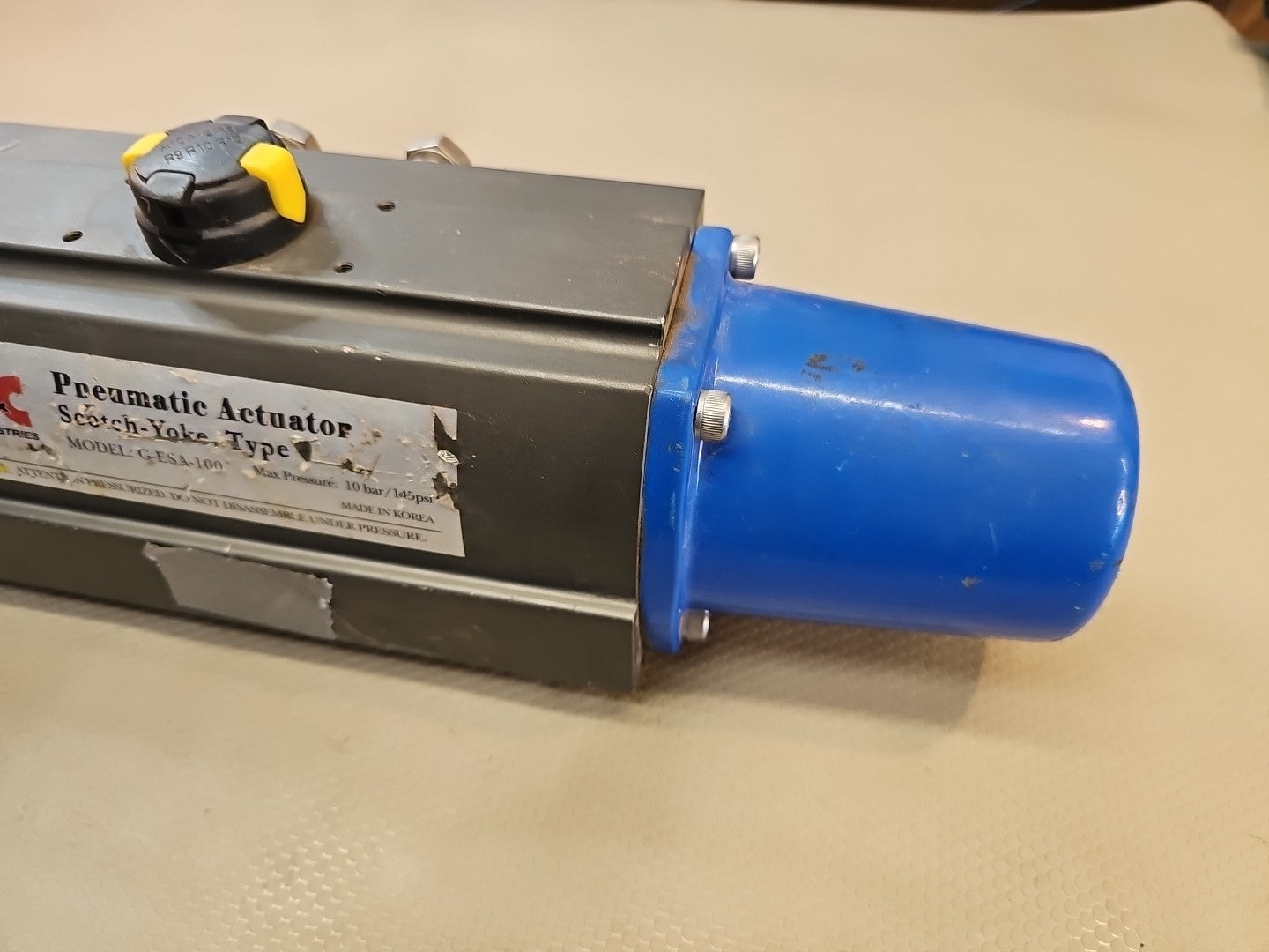 C&C Pneumatic Scotch Yoke Pneumatic Actuator 10 bar 145 PSI G ESA-100 $1200 MSRP