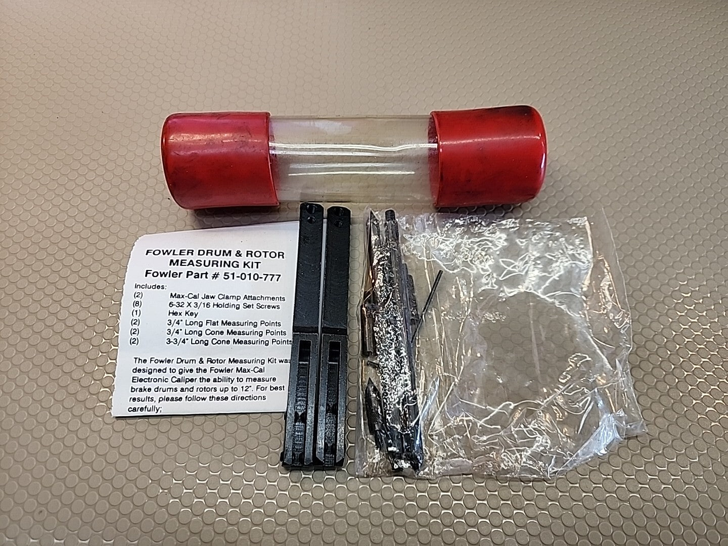 FOWLER DRUM AND ROTOR MEASURING KIT 51-010-777 NEW OLD STOCK
