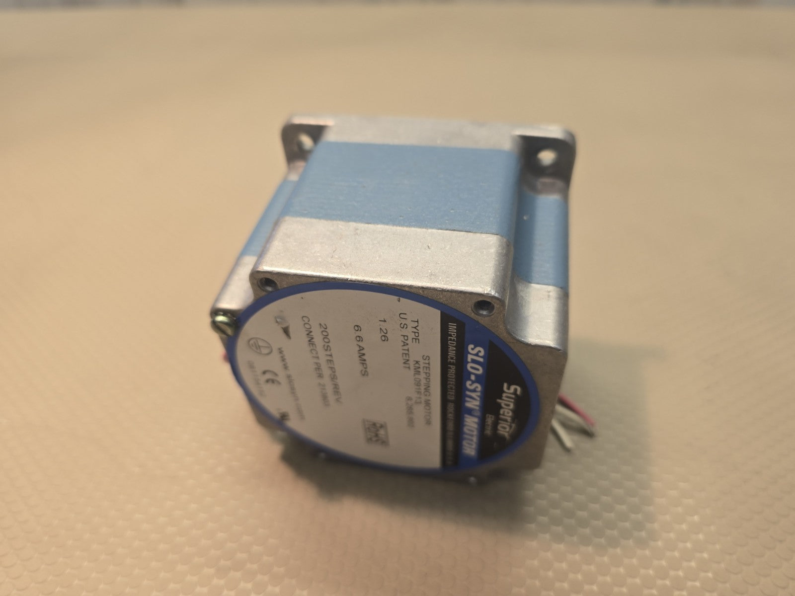 Superior KML091F13E SLO-SYN Stepper Motor, 1.8°, NEMA 34 w/500CPR *LIGHT USE*
