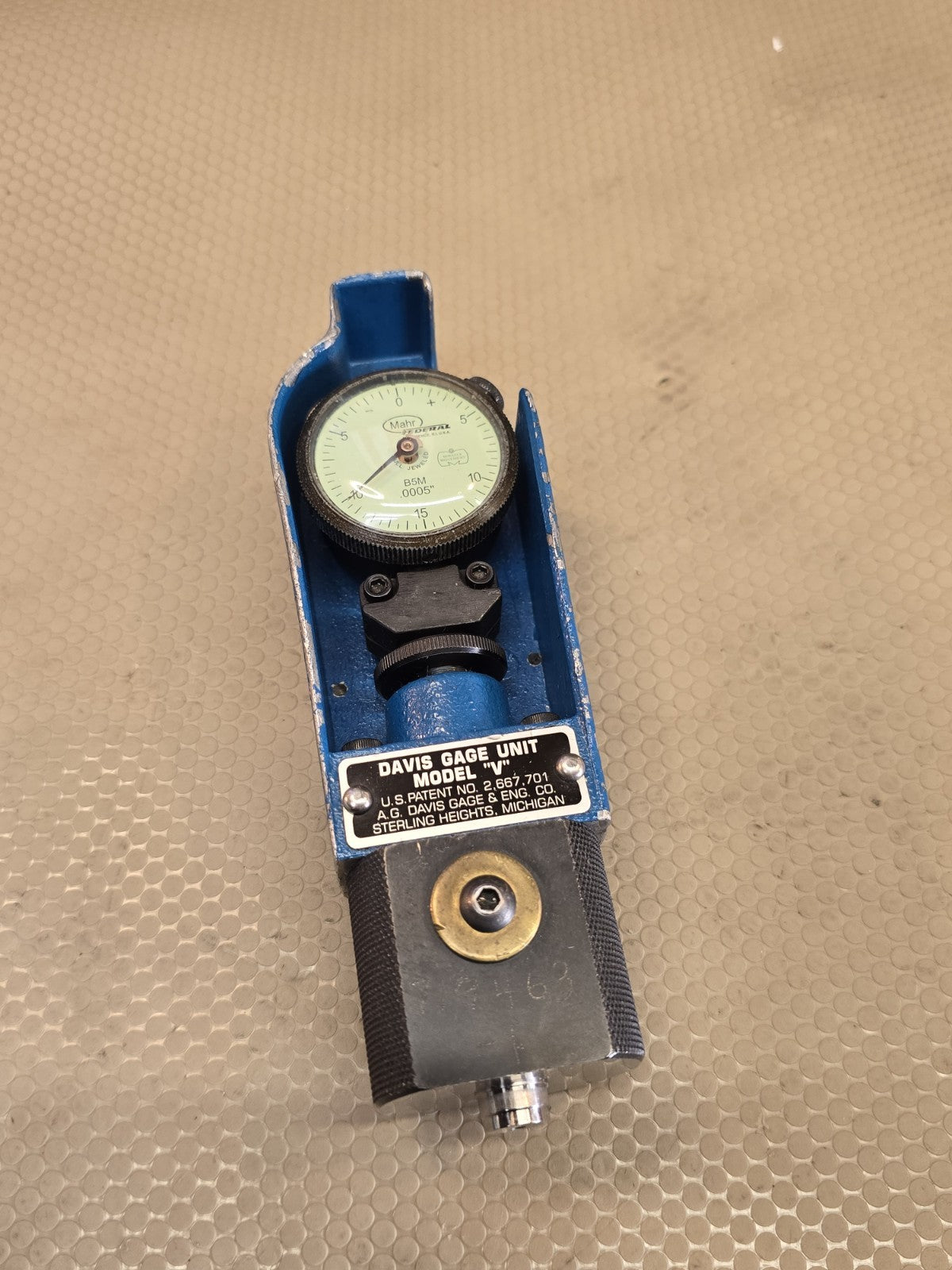 Davis Gage Unit MODEL V With Federal B5M Dial .0005”