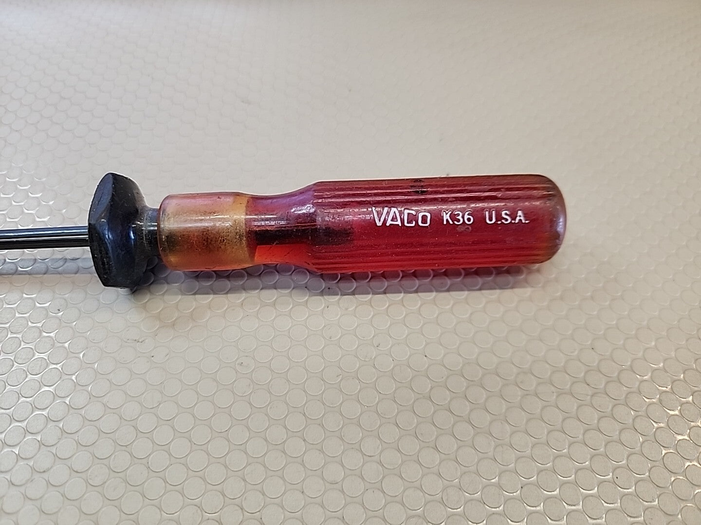 Vintage VACO K36 Slotted Screw Holding Screwdriver USA SNAP- gwT3