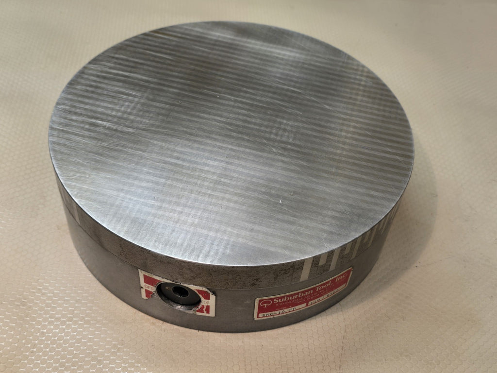 Suburban Tool 10” Fine Pole Magnetic Chuck USA RMC-10-FP Round Lathe Grinder 