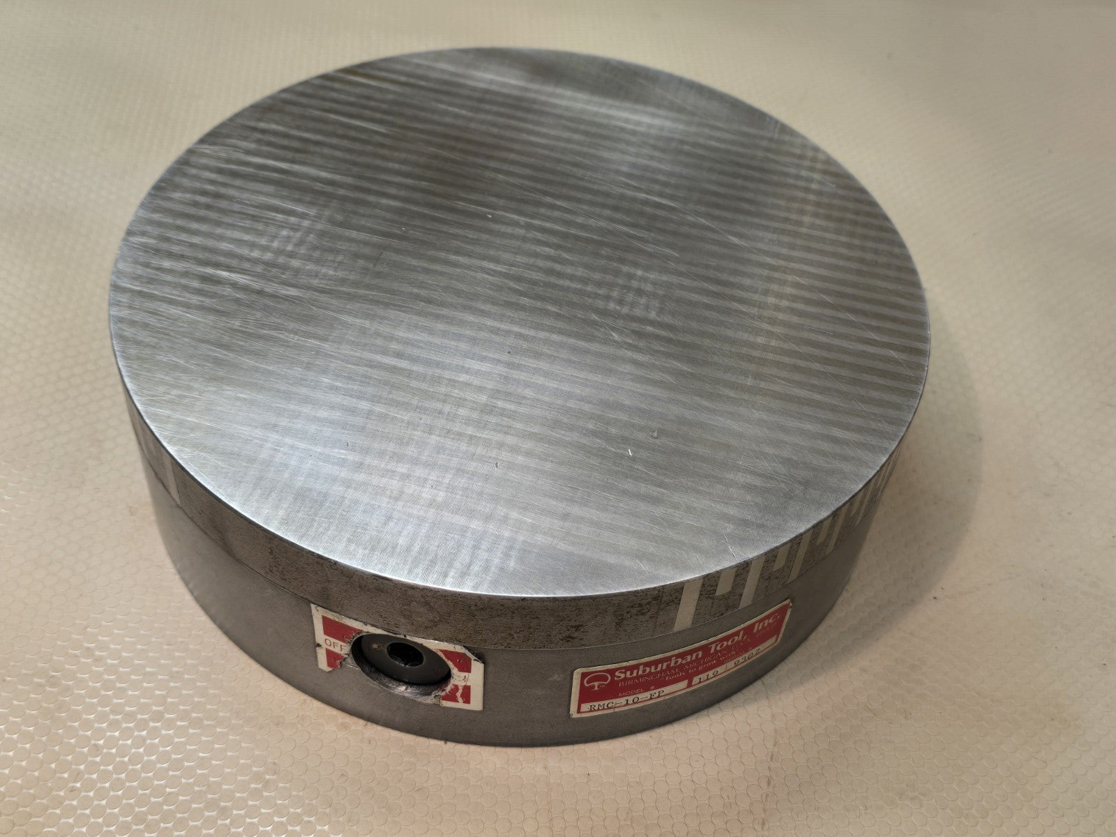 Suburban Tool 10” Fine Pole Magnetic Chuck USA RMC-10-FP Round Lathe Grinder 
