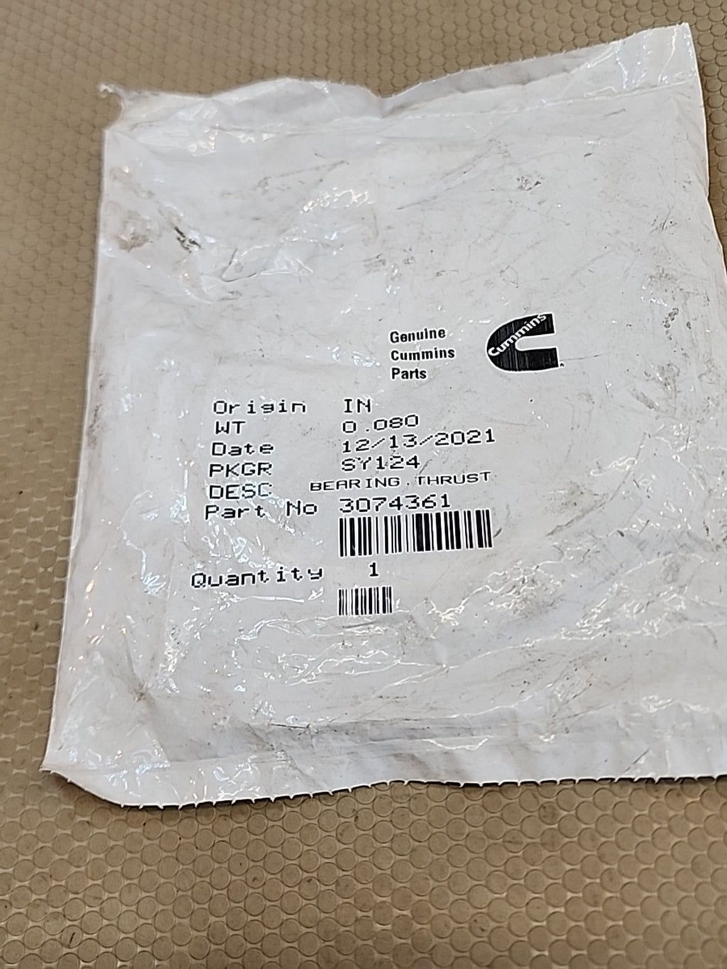 New OEM Thrust Bearing for Cummins Engine 3074361