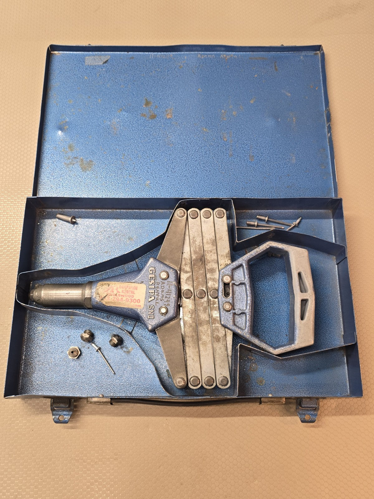 Gesipa 1456674 SN2 Blind Riveting Tool, Scissor-type Vintage 1/4