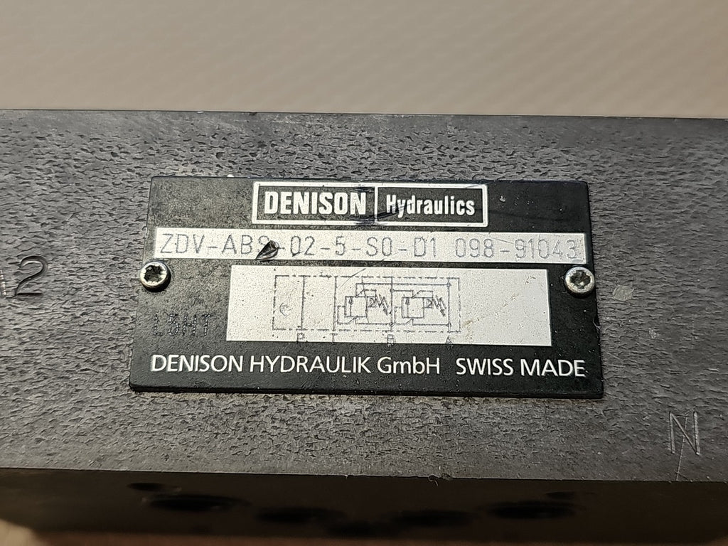 PARKER DENISON ZDV-ABS-02-S0-D1 098-91043 HYDRAULIC CONTROL VALVE 