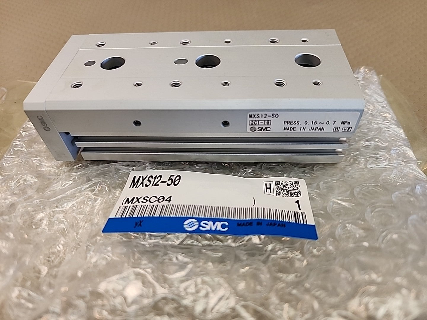 SMC MXS12-50R Pneumatic Table Slide 50mm Stroke