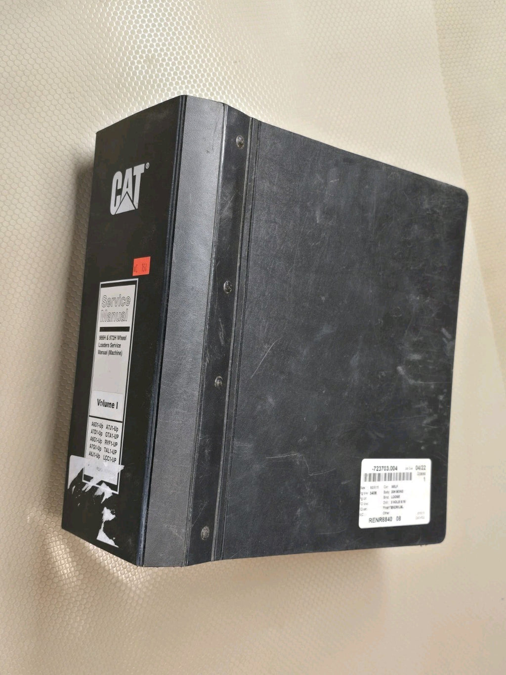 CAT CATERPILLAR 966H 972H WHEEL LOADER SERVICE SHOP REPAIR BOOK MANUAL VOLUME I