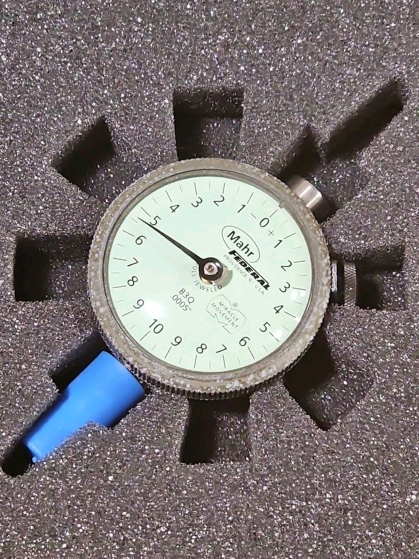 New MAHR FEDERAL B3Q  DIAL INDICATOR, .0005 BAL DIAL