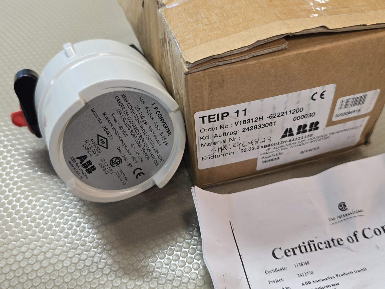 New GENUINE ABB V18312H-622211200 Electrical Converter TEIP 11