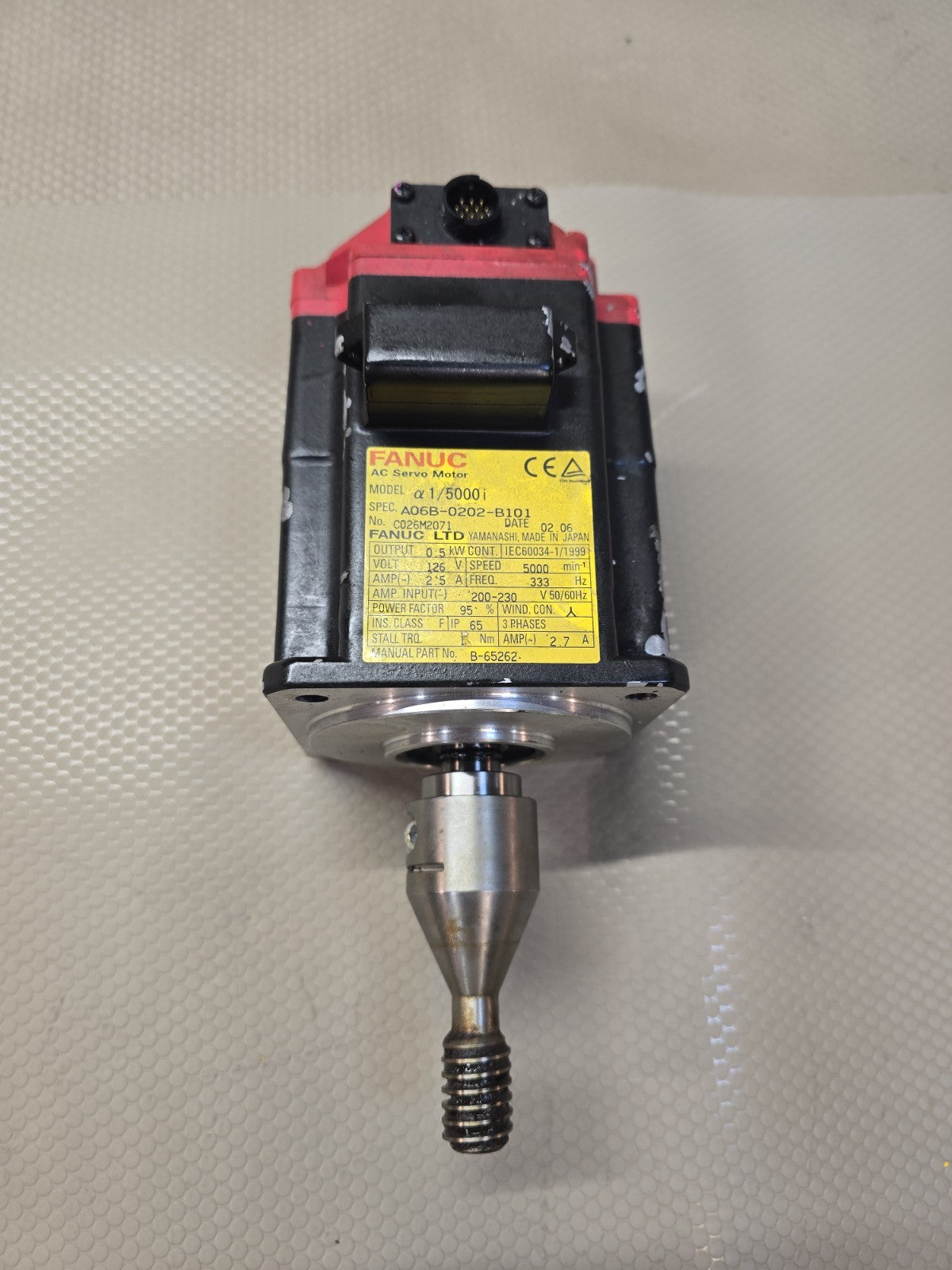FANUC A06B-0202-B101 AC Servo Motor USA & Pulsecoder A860-2005-T301 2pc