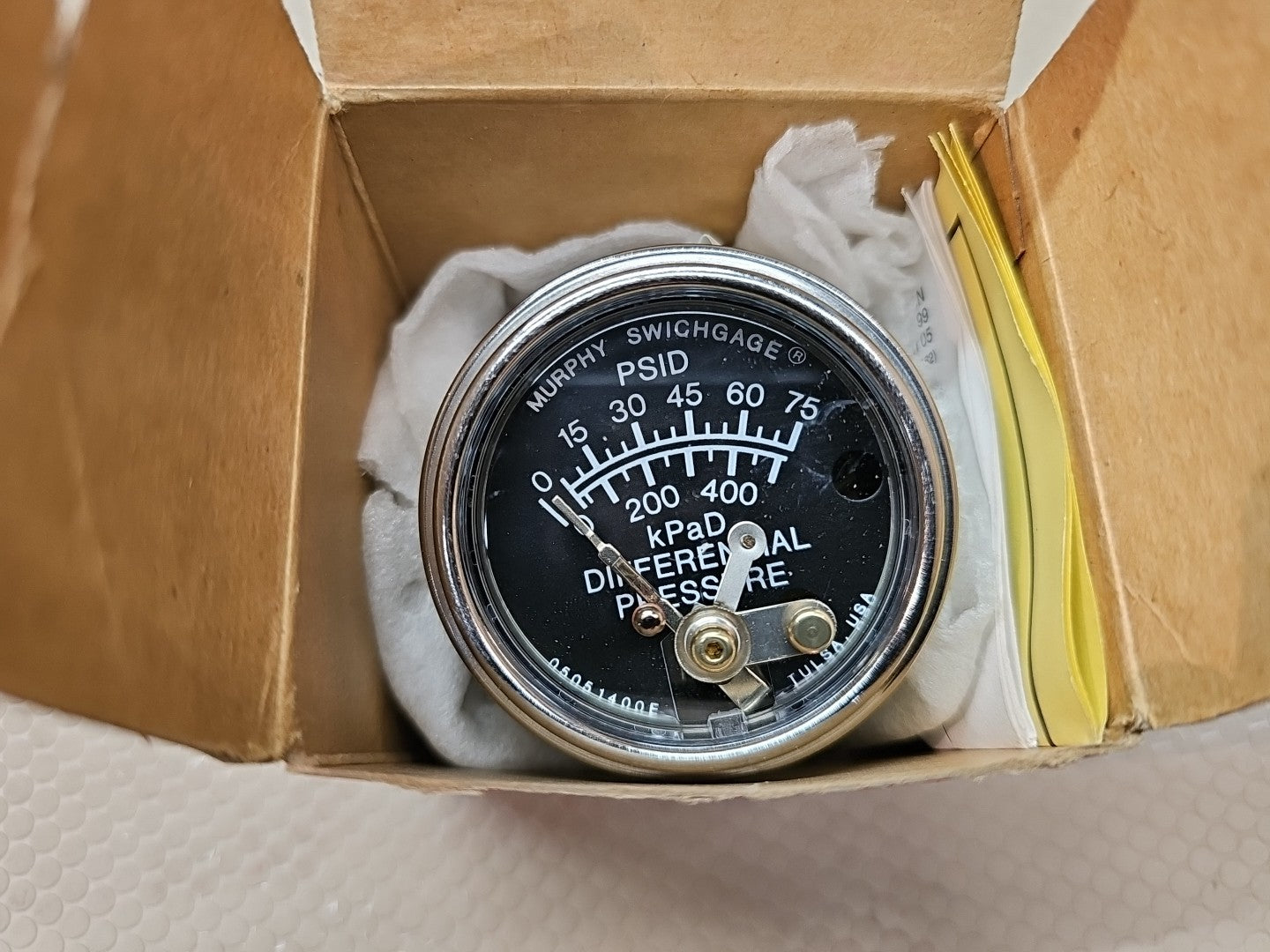 Murphy Controls 20PG-75 Pressure Indicating  Murphygage 05700389 NEW