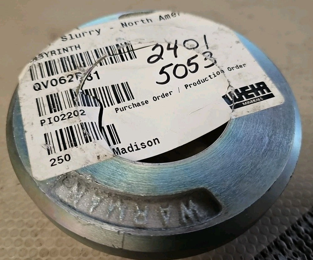 WEIR WARMAN QV 062D81 LABYRINTH SEAL REAGENT PREP D-WATER AREA SUMP 373